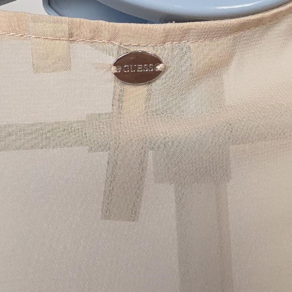 Guess Los Angeles Pleated Sheer Tank Top β Size XS - Picture 4 of 10